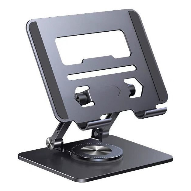 Base Suporte 360º Ajustável Alumínio Para Tablet/ iPad