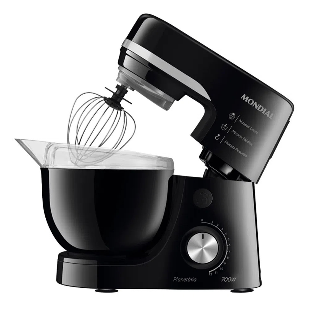 Imagem Batedeira Planetaria Preto 700W BP-03-B 220V Mondial
