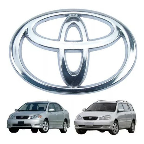 Emblema Logo Grade Corolla Fielder 2005 2006 2007 2008 Cromado