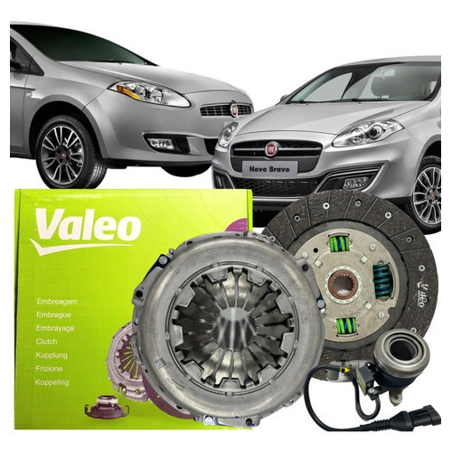 Kit Embreagem Valeo Fiat Bravo Doblô Grand Siena Idea Linea em Oferta na Shopee