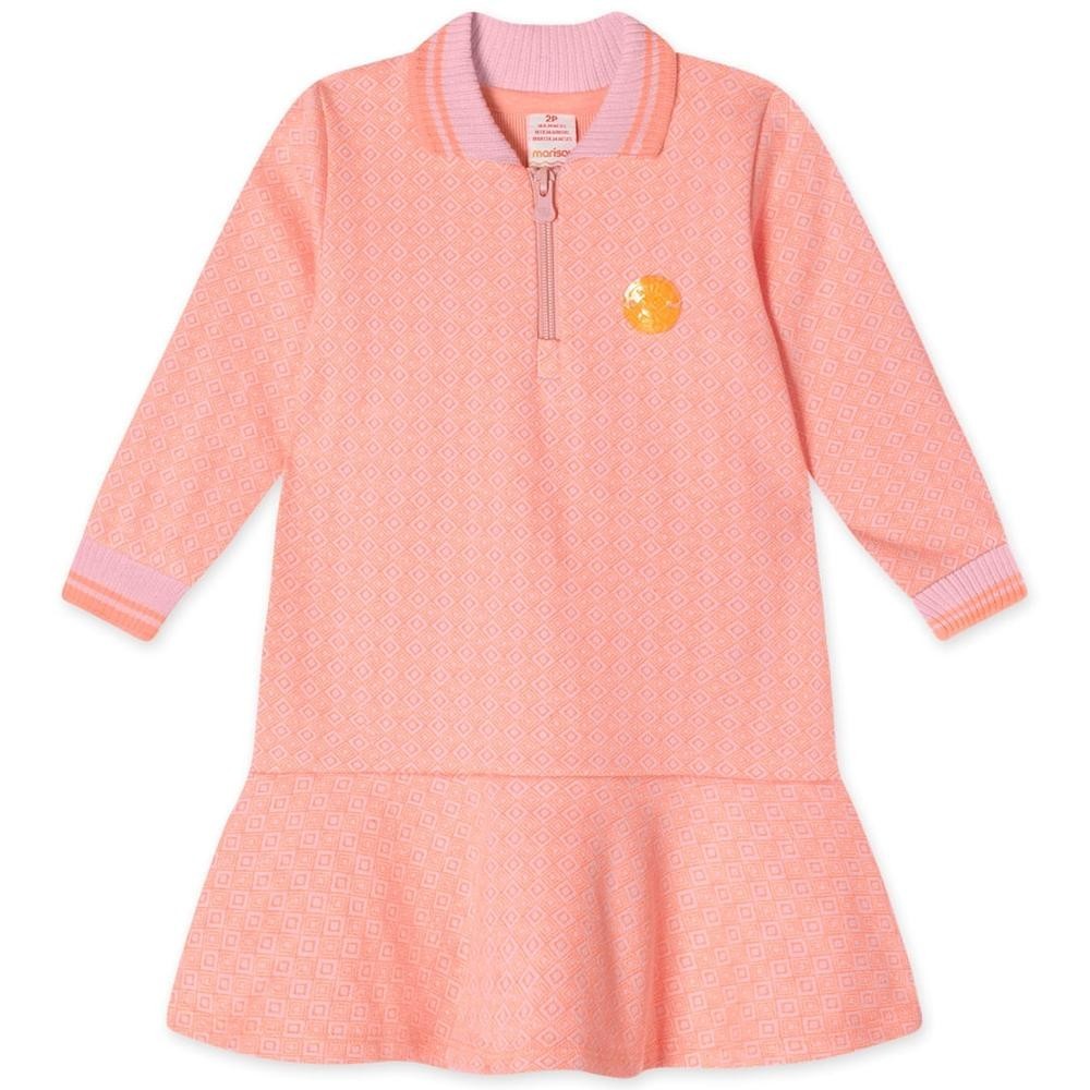 Vestido Polo Manga Longa Infantil Feminino Marisol - Baby & Kids Fashion
