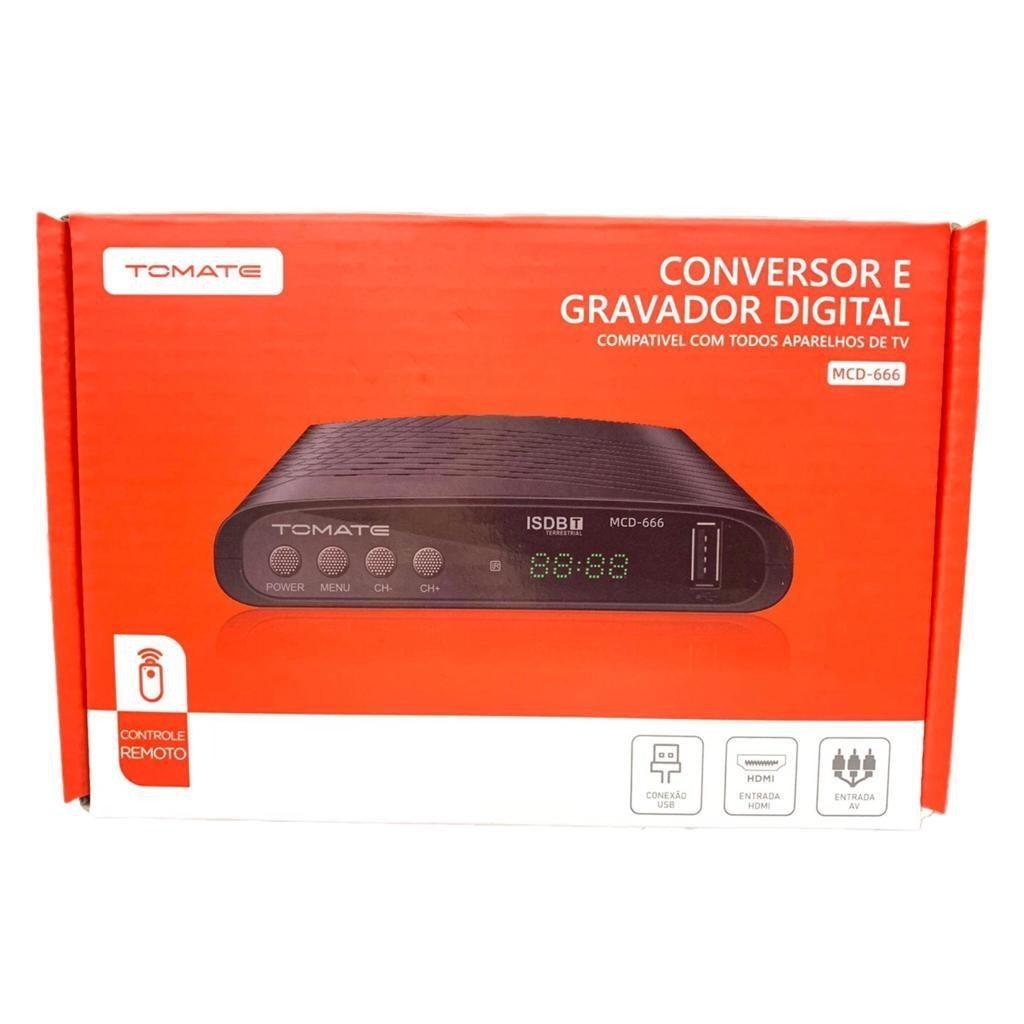 Conversor E Gravador Hdmi Av Digital Tomate Mcd 666 Full Hd em Oferta na Shopee