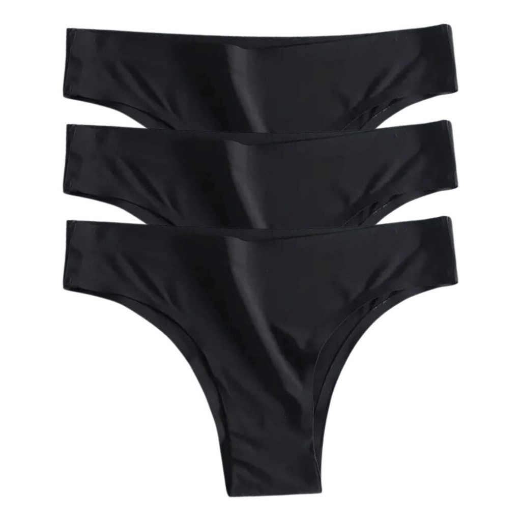 Kit 3 Calcinha Sem Costura Tanga em Oferta na Shopee