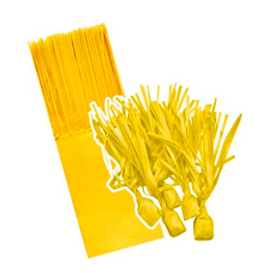 Papel para Bala de Coco - 8,5 x 21,5 cm - Amarelo - 48 unidades - CampFestas - Rizzo em Oferta na Shopee