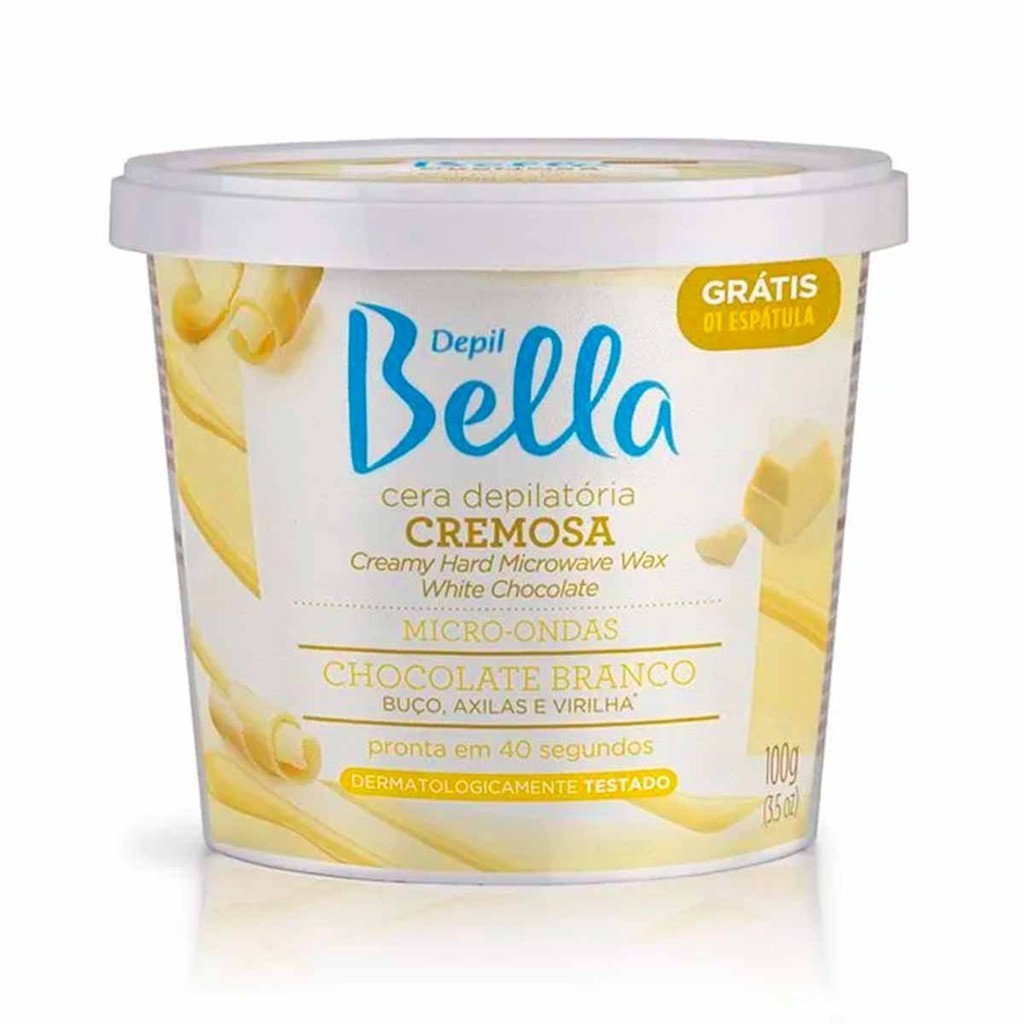 Cera Depilatória Micro Ondas Chocolate 100g - Depil Bella