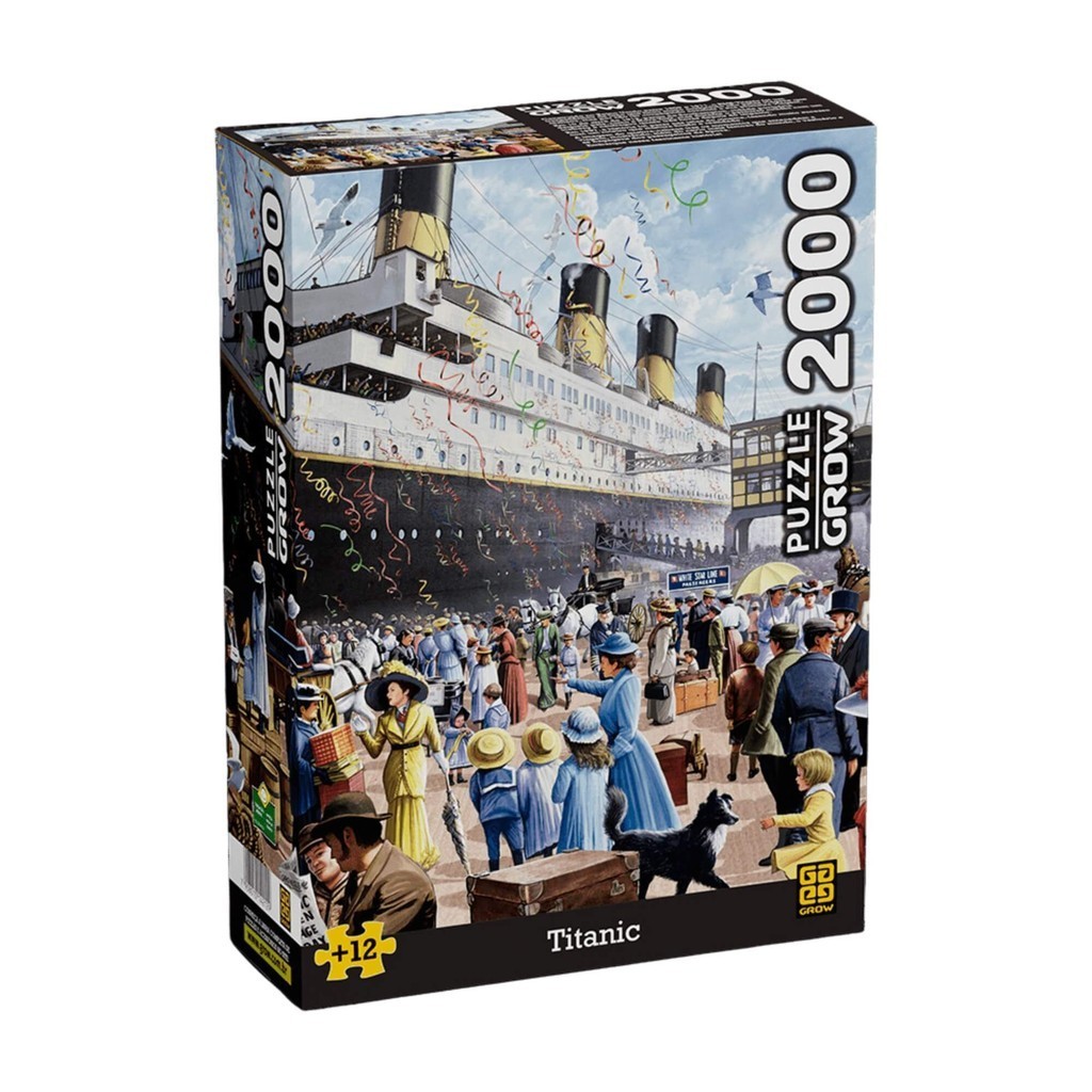 Brinquedo Quebra-Cabeça Puzzle Titanic 2000 Peças Grow - 04212 em Oferta na Shopee