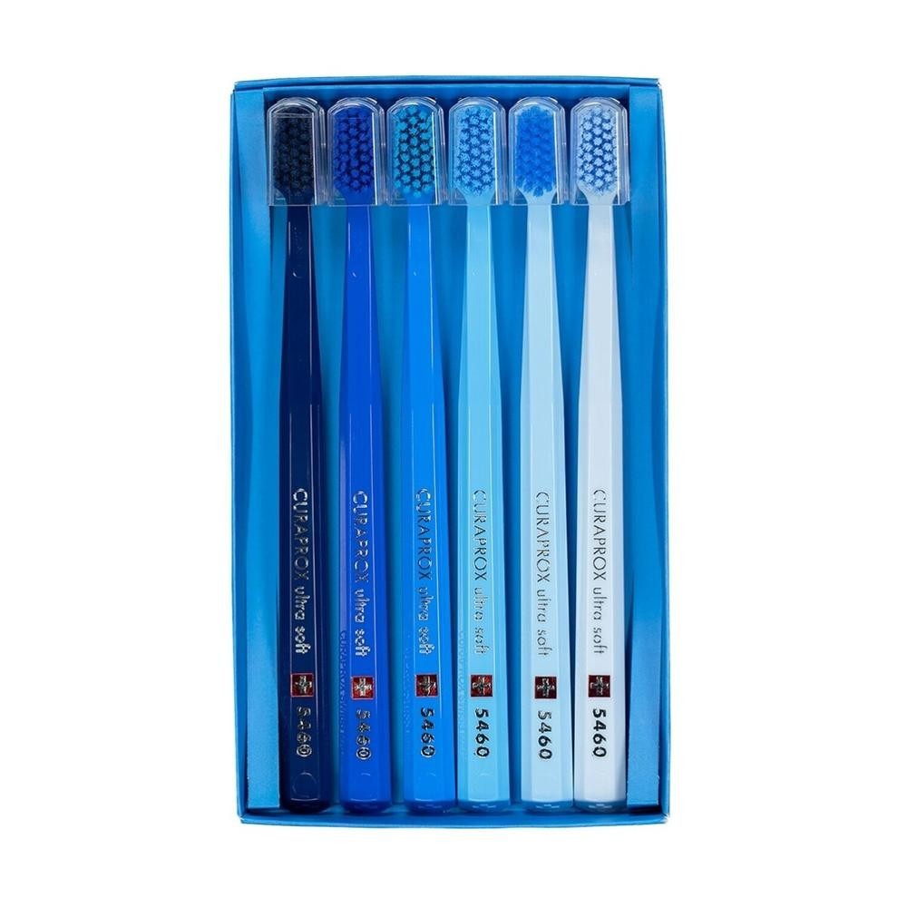 Kit Escova Dental Curaprox Blue Edition 5460 Ultrasoft 6 Unidades