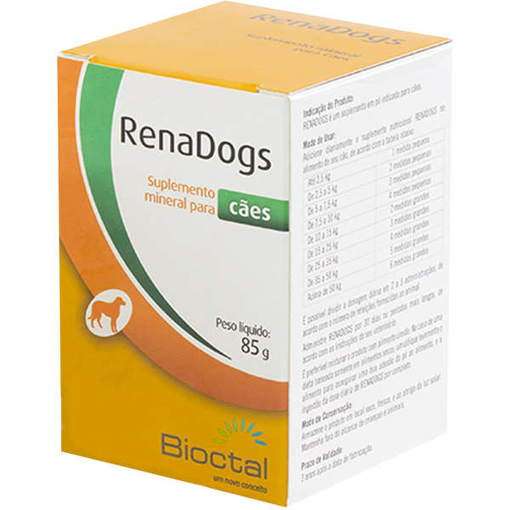 RenaDogs Tratamento Renal Bioctal Suplemento Mineral - 85 g