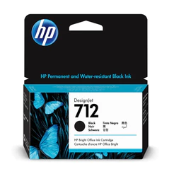 Cartucho HP 712 original 3ED70A Preto p/ Designjet series T210, T230, T250, T630, T650