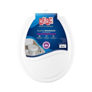 Assento Sanitário Herc 2385 Almofadado Branco em Oferta na Shopee