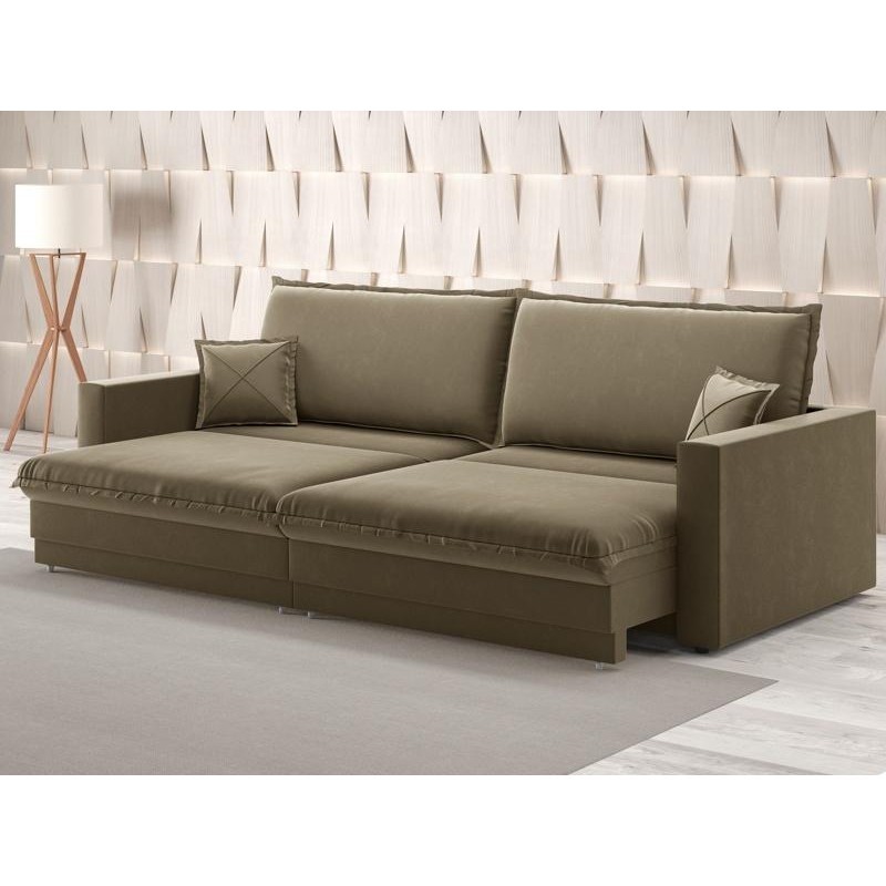 Sofá Tango 2,20m sem caixa, Retrátil e Reclinável Veludocristal Castor - NETSOFAS em Oferta na Shopee