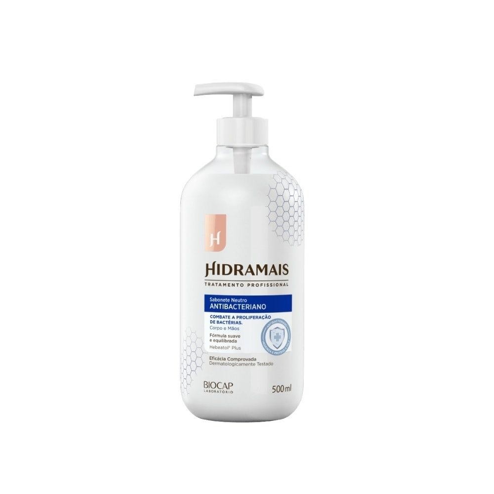 Sabonete Líquido Hidramais Antibacteriano Neutro 500ml em Oferta na Shopee