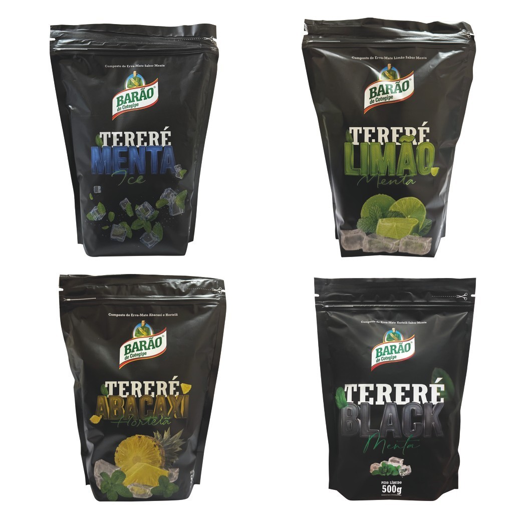 Erva Mate Tereré Barão de Cotegipe Premium Sem Açúcar 500g Escolha o Sabor