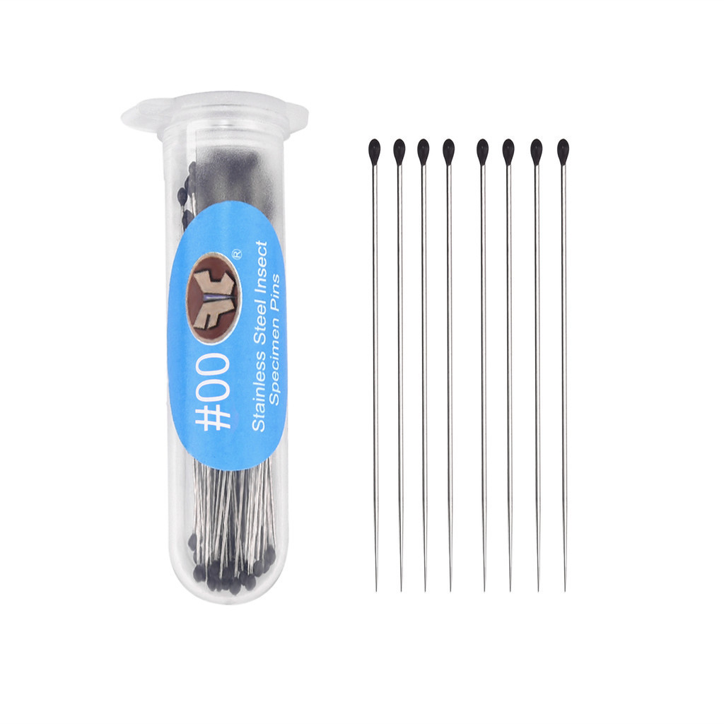 100Pcs 0,25-0,7mm Espécimes De Alfinetes De Insetos Agulha De Aço Inoxidável Para Entomologia De Laboratório Escolar em Oferta na Shopee