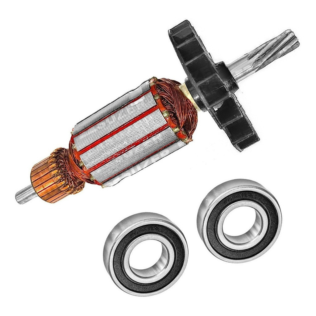 Kit com Induzido+ Rolamentos Martelete 11253 Gbh 2-26 127v