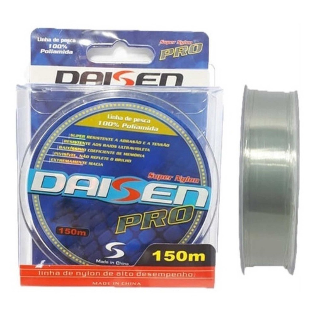 Linha Monofilamento de Pesca Maruri Daisen Pro Cinza 0,21mm 2,85 Kg 150m