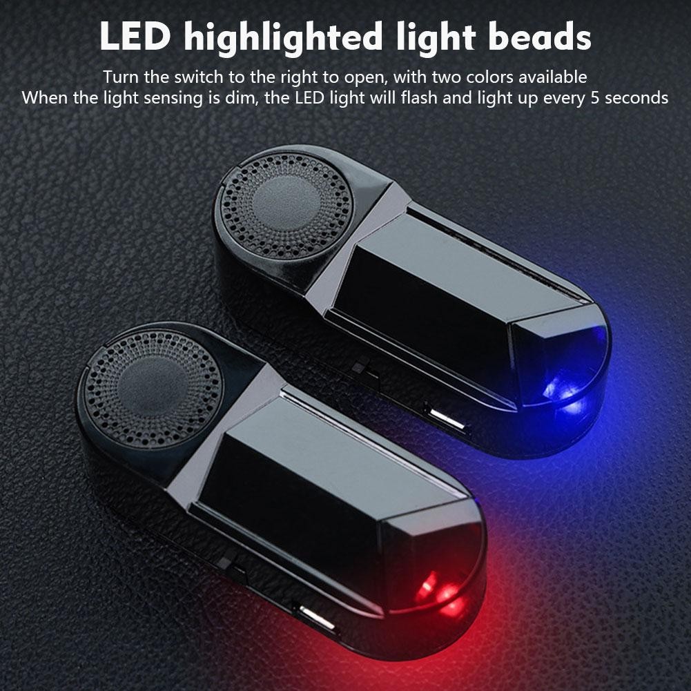 Luz De Segurança Falsa 2 Em 1 Para Carro Com Aromaterapia Solar Powered Simulated Dummy Alarm Alarme Sem Fio Lâmpada De Anti-Roubo Imitação Intermitente LED