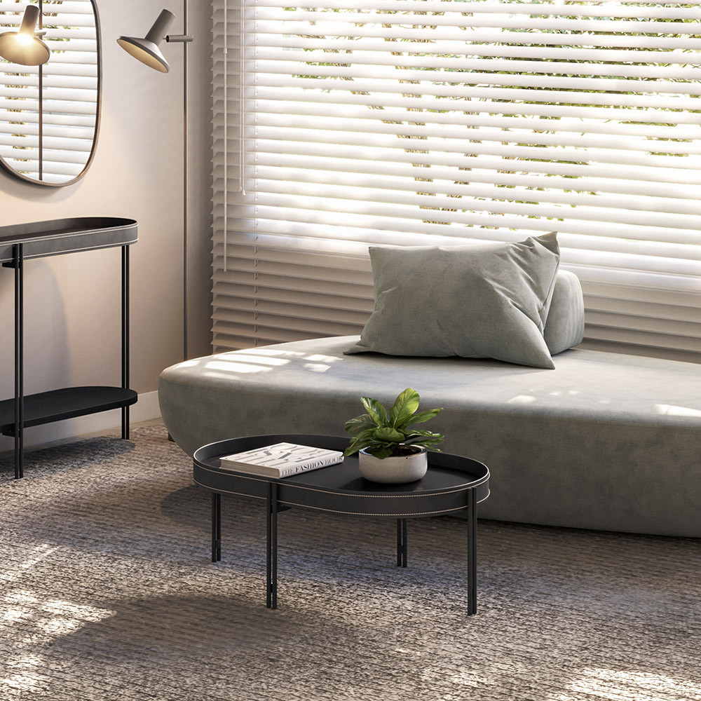 Mesa de Centro Decorativo Para Sala de Estar Industrial Nord L05 Preto - Lyam Decor em Oferta na Shopee