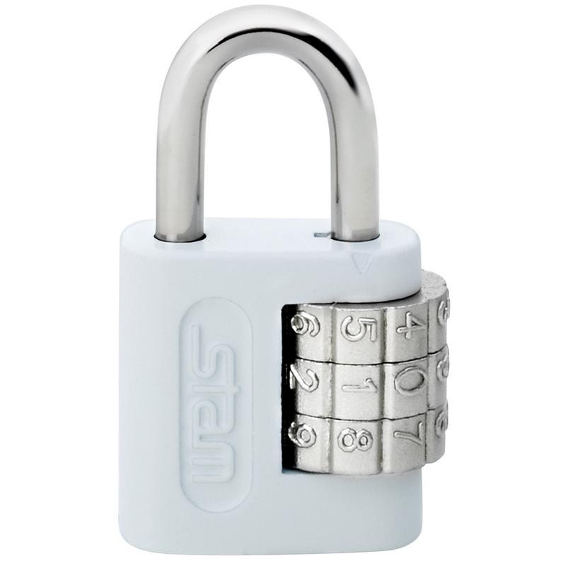 Cadeado Stam Branco Com Segredo 40mm em Oferta na Shopee