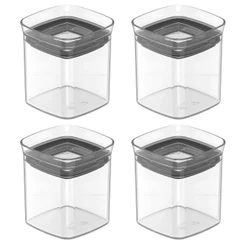 4x Porta Temperos Pote 150ml Organizador OU Block Hermético