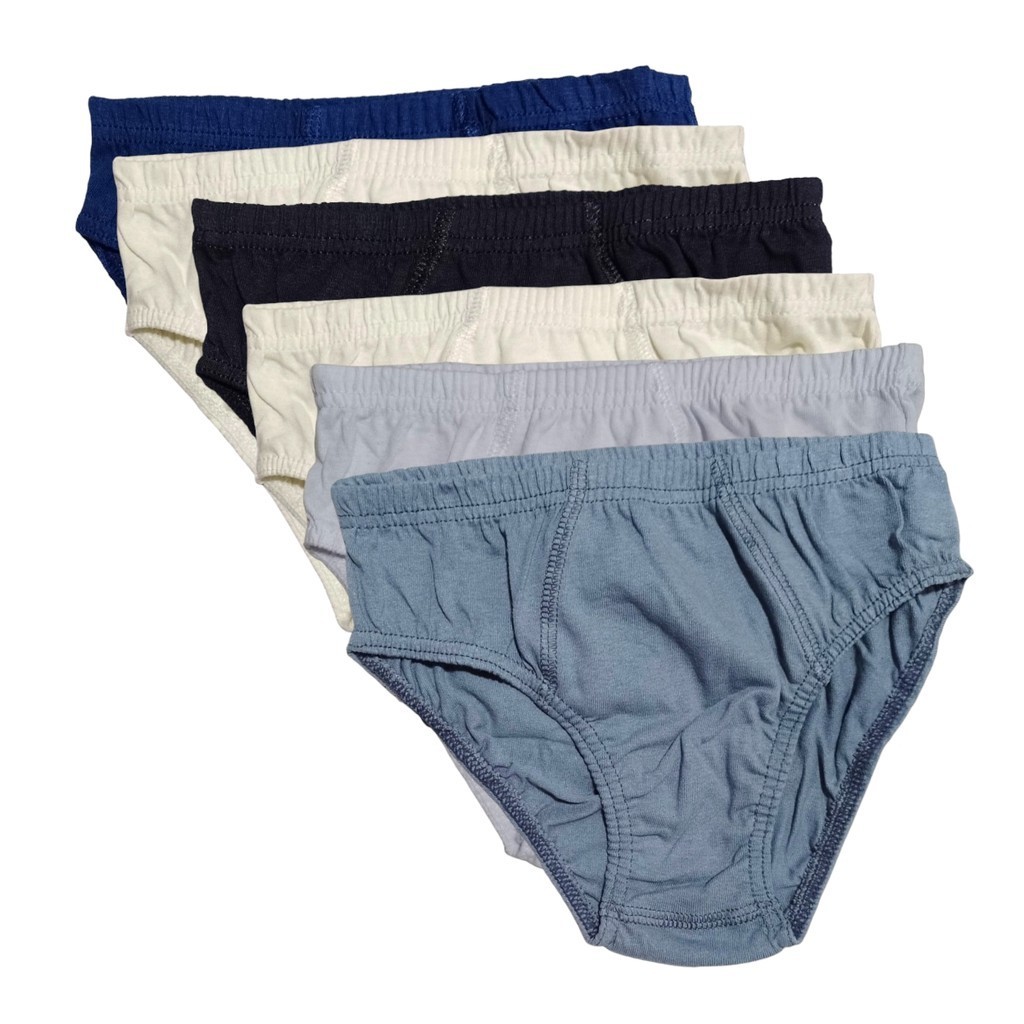 Kit 6 Cuecas Criança Slip infantil Menino Algodão Cores Sortidas Kell Kids Estampas Divertidas