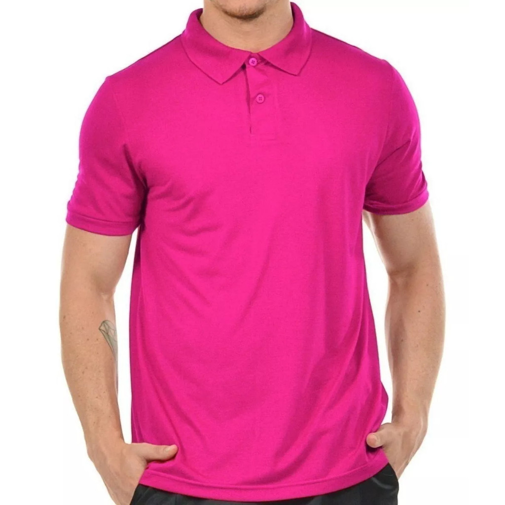 Camisa Polo Masculina Piquet Classica Varias cores azul marinho preto rosa pink vermelho branco cinza escura P M G GG G1 G2 G3 G4 G5