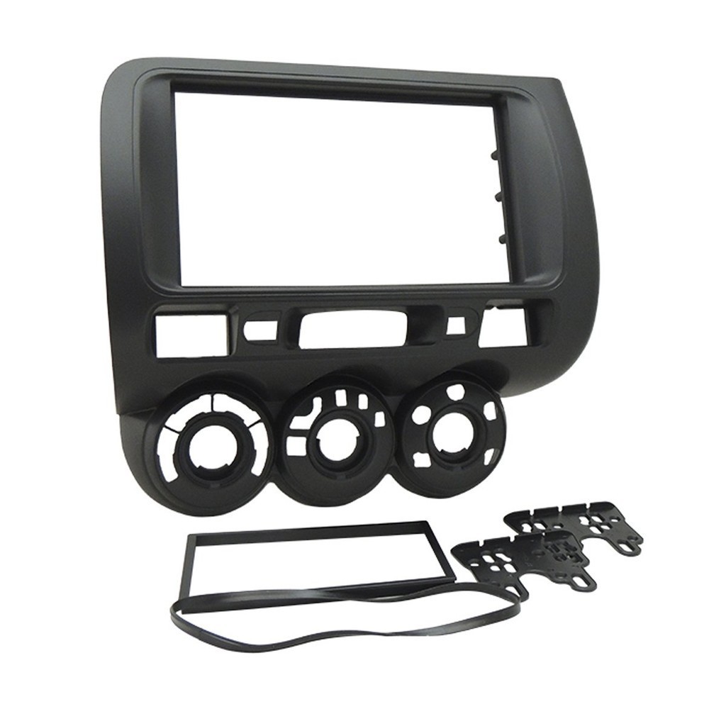 Moldura 2 Din Honda Fit G01 - 2004 à 2008 - Grafite MD - Fiamon - 3152 em Oferta na Shopee