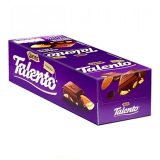 Chocolate Talento Mini Amêndoas E Passas 15 Unidades 25g em Oferta na Shopee