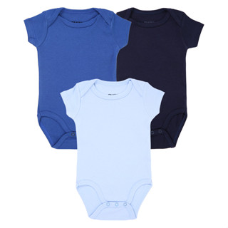 Kit Body Manga Curta Fakini 3 Peças Em Suedine Básico Menino em Oferta na Shopee