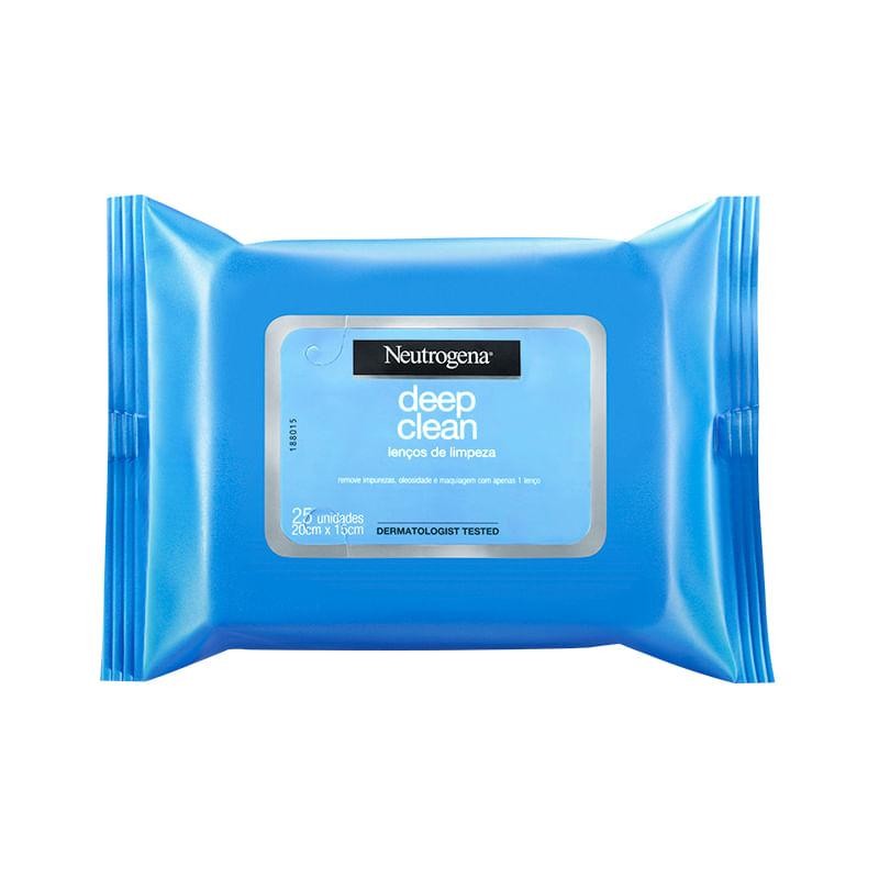 Lenços de Limpeza Neutrogena Deep Clean 25 Unidades em Oferta na Shopee