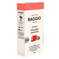 CAFÉ BAGGIO CÁPSULA TORRADO E MOÍDO CHOCOLATE COM AVELA 50G