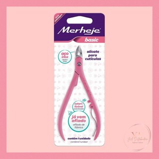 Alicate para Cutículas Merheje Basic Rosa em Oferta na Shopee