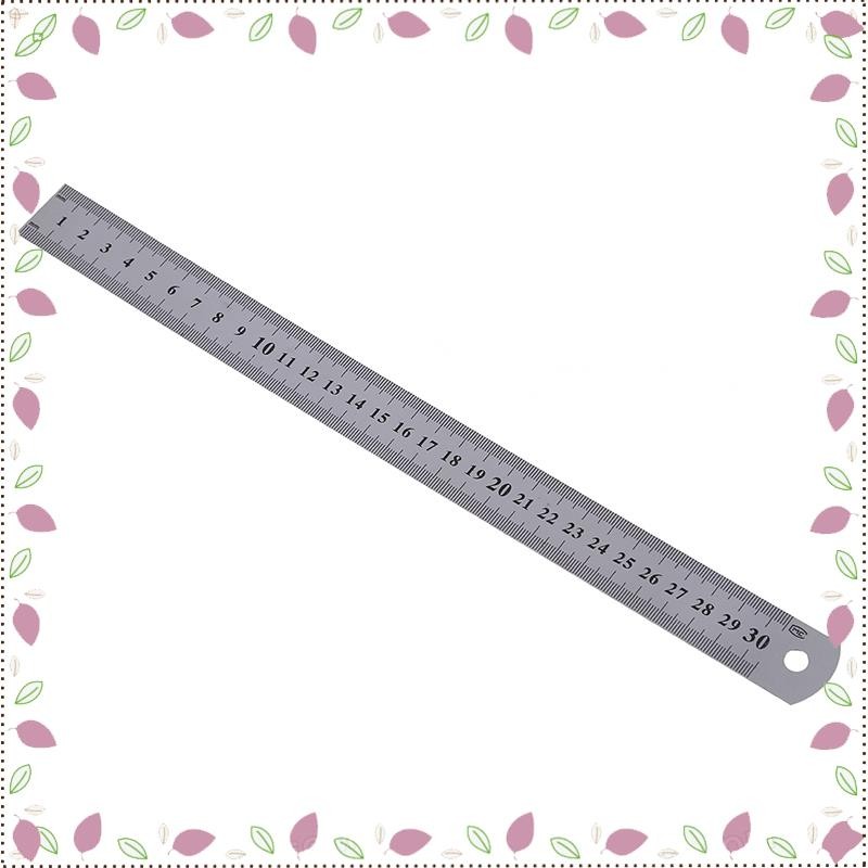 [BRM8] Régua De Aço Inoxidável Mede Função Métrica 30cm 12 Polegadas