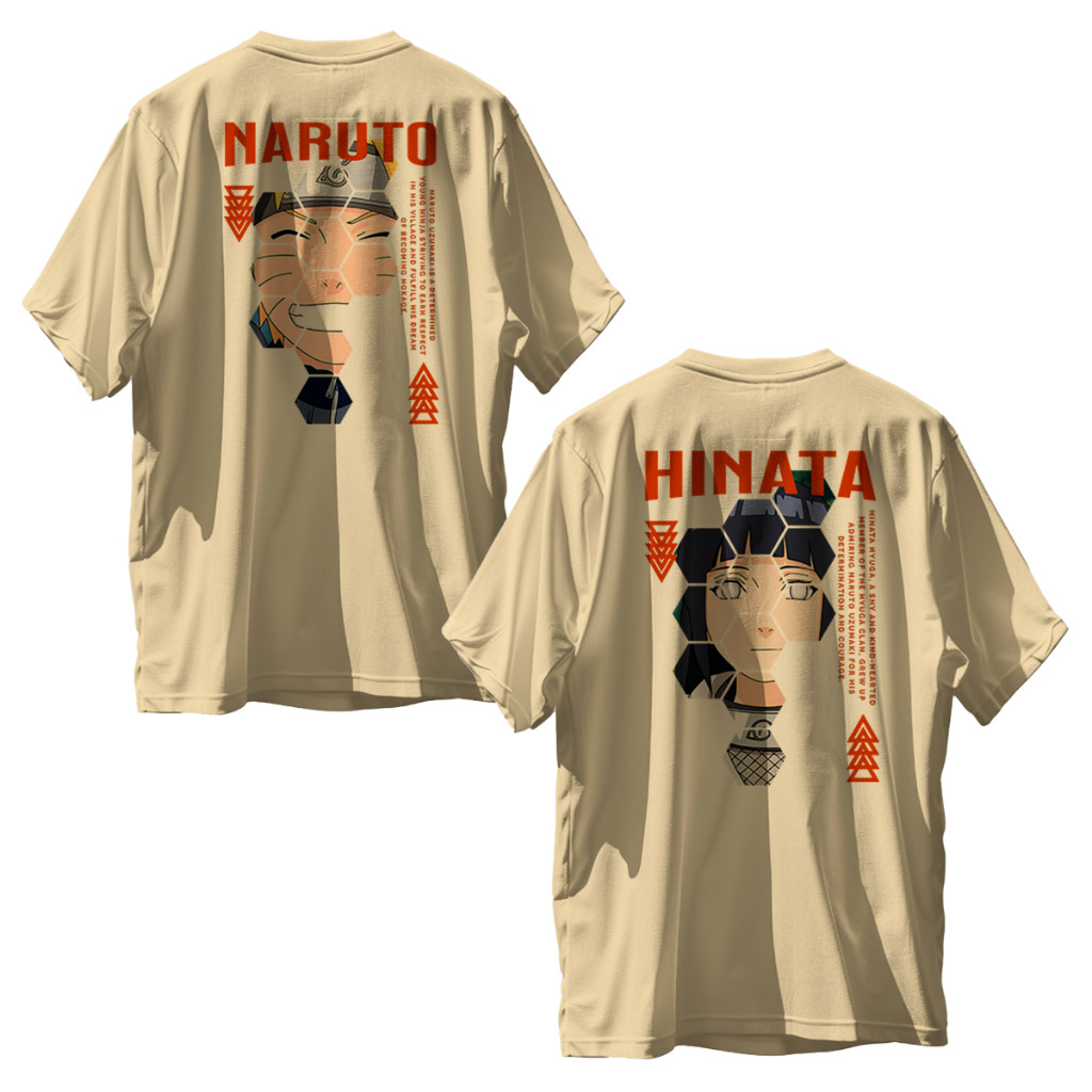 Kit Casal Camiseta Anime Shippuden Uzumaki Hinata Hyuga Personagens Camisa 100% Algodão Premium
