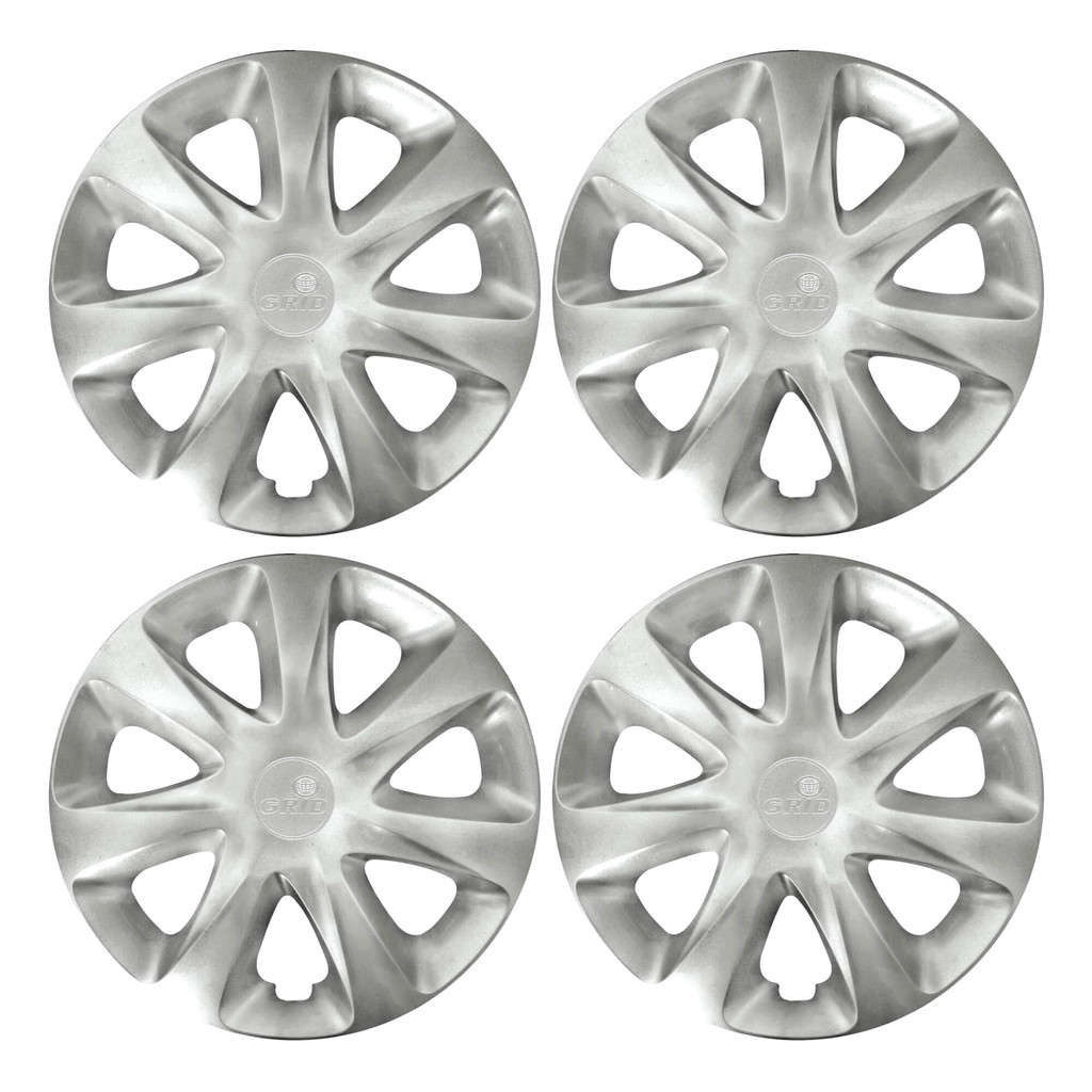 Calota Aro 13" Prata Universal Renault Clio 2014 / 2015 (Jogo c/ 4 Calotas) Grid - 186AR-PTA-E