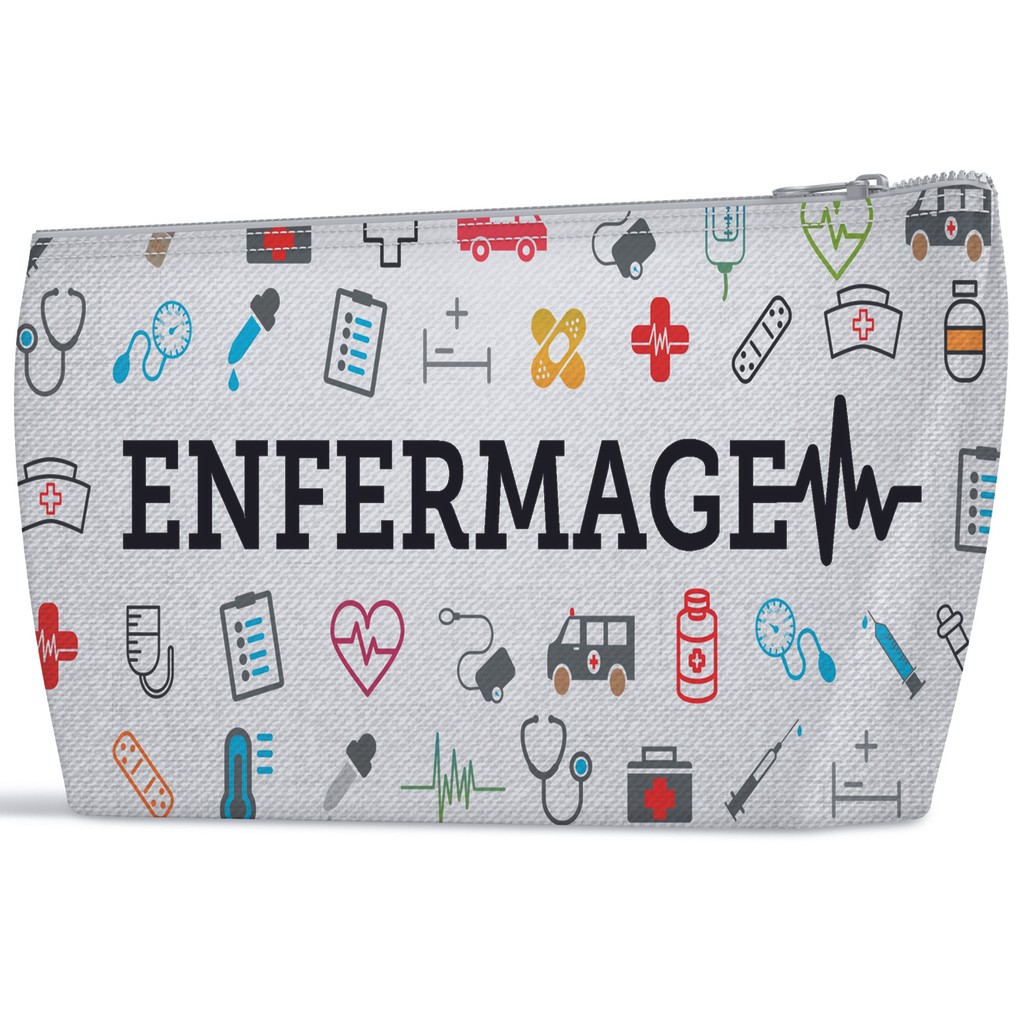 Necessaire tecnico enfermagem enfermeira curso bolsa slim