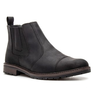 Botina Chelsea Masculina de Couro Legítimo Rústica Bota Macia Cowboy Sertanejo