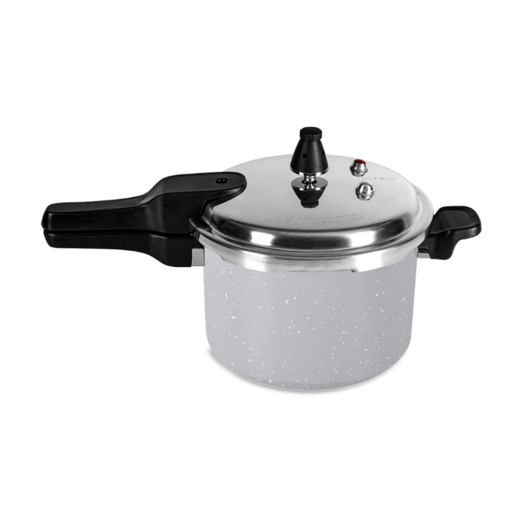 Panela de Pressão 5,4 L Com Indução Linha Ceramic Life Gris Brinox - Com Antiaderente Cerâmico - Home & Living