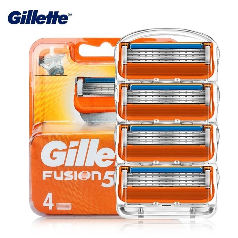 Lâminas De Barbear Gillette Fusion Razor Blades Homens Face Hair Beard Remover Mahcine Substituíveis Cabeça