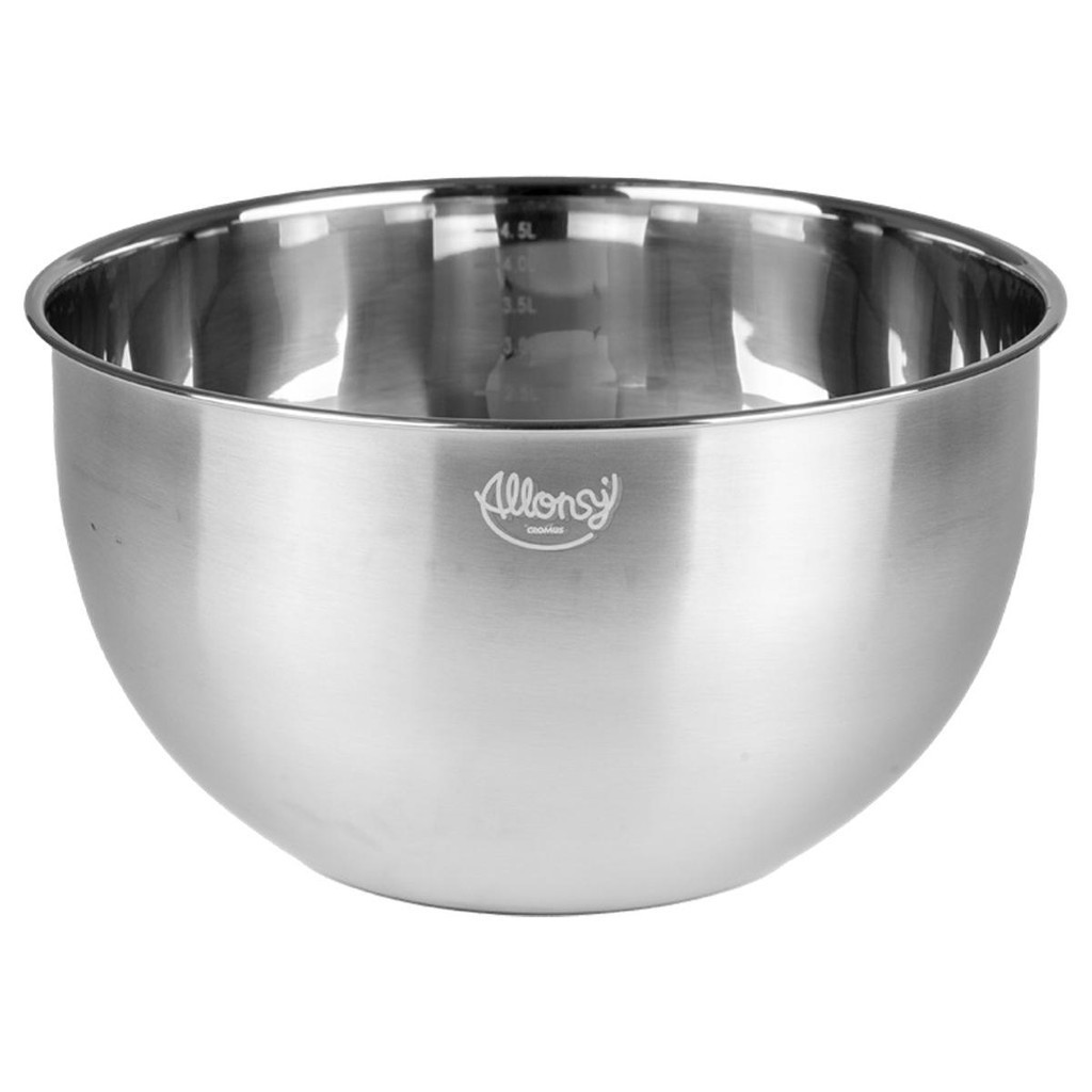 Bowl Tigela de cozinha Multiuso de Inox 4,5L com medidas Prata Preparar Armazenar Servir em Oferta na Shopee