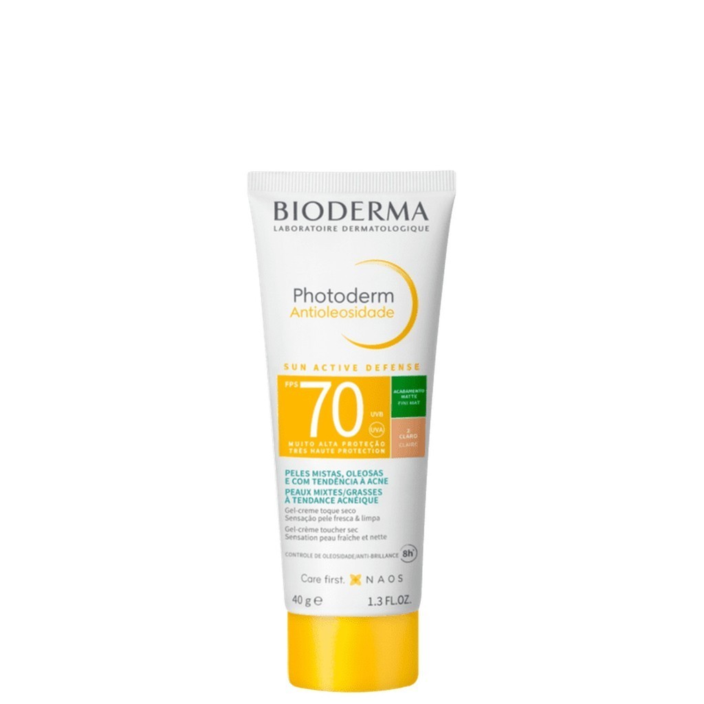 Bioderma Photoderm Antioleosidade Protetor Solar Facial FPS70 Claro 40g