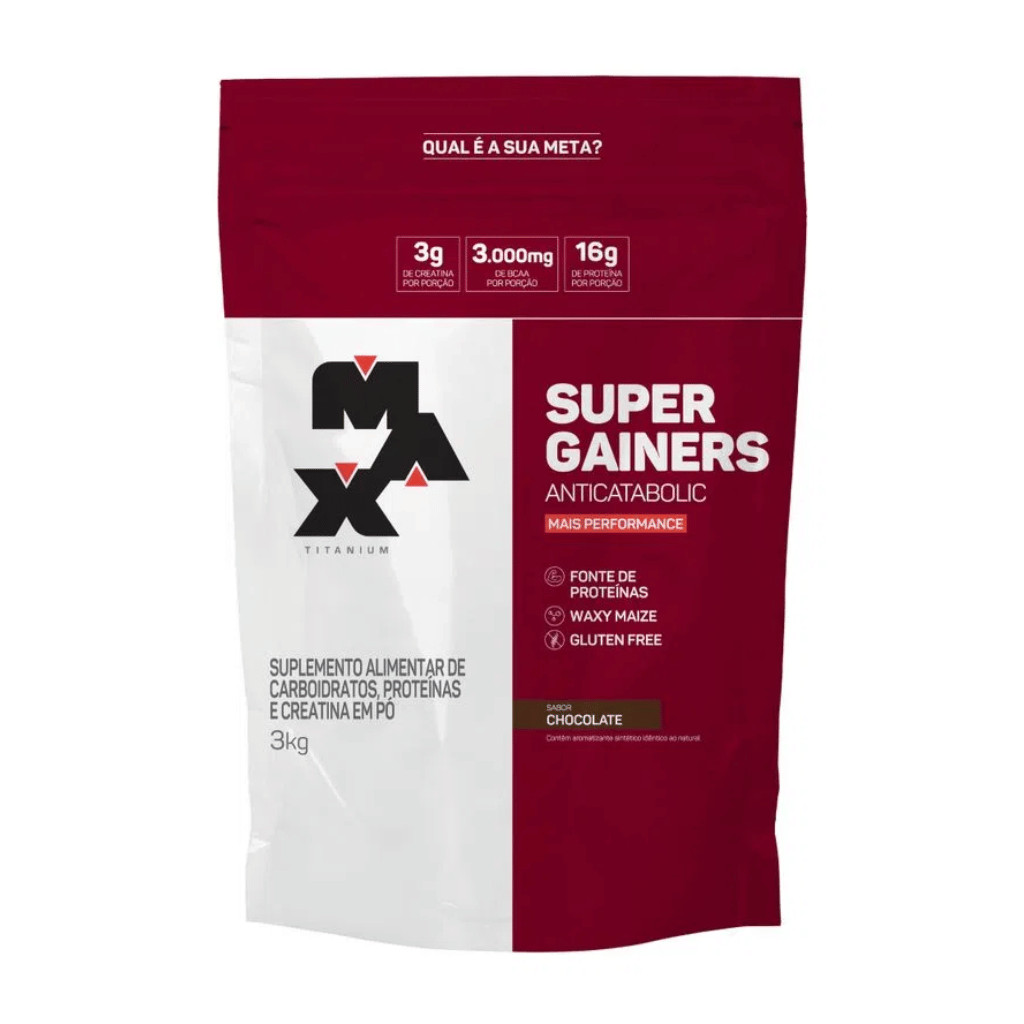 Hipercalórico Super Gainers Max Titanium - Refil 3kg