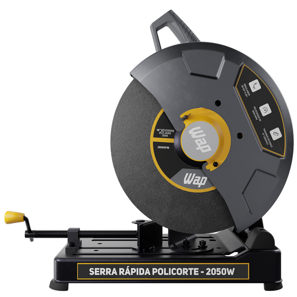 Serra Rápida Policorte Para Cortar Aço Metal Ferro 2050W WAP WFSP01 - Home & Living