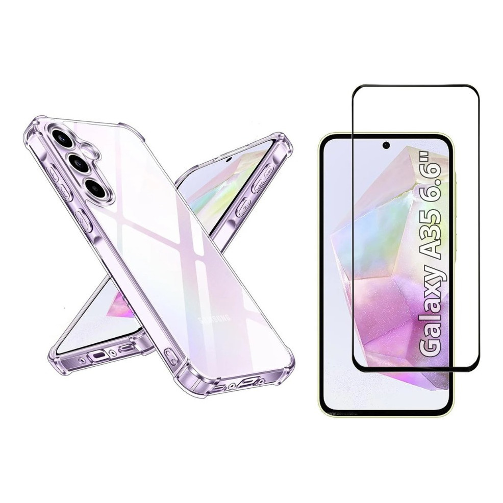 Capa Case Capinha Compatível Com Samsung Galaxy A35 5G + Película 3D Vidro Temperado em Oferta na Shopee