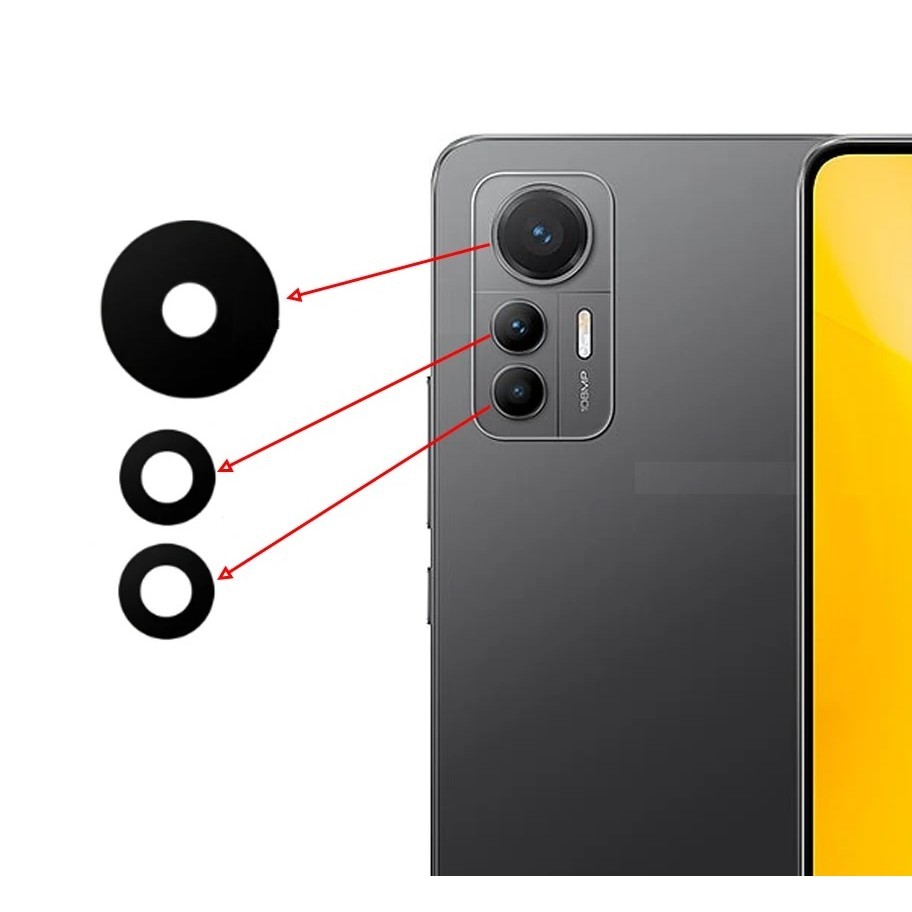 Lente Vidro Câmera Traseira para Xiaomi 12 Lite Mi 12 Lite