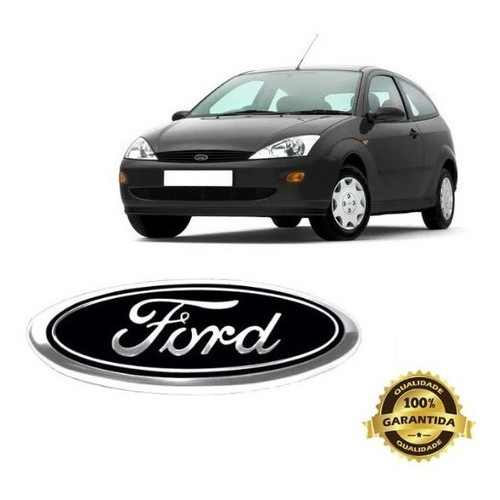 Emblema Da Grade Focus 98 99 00 01 02 03 A 2008 Oval C/ Pino