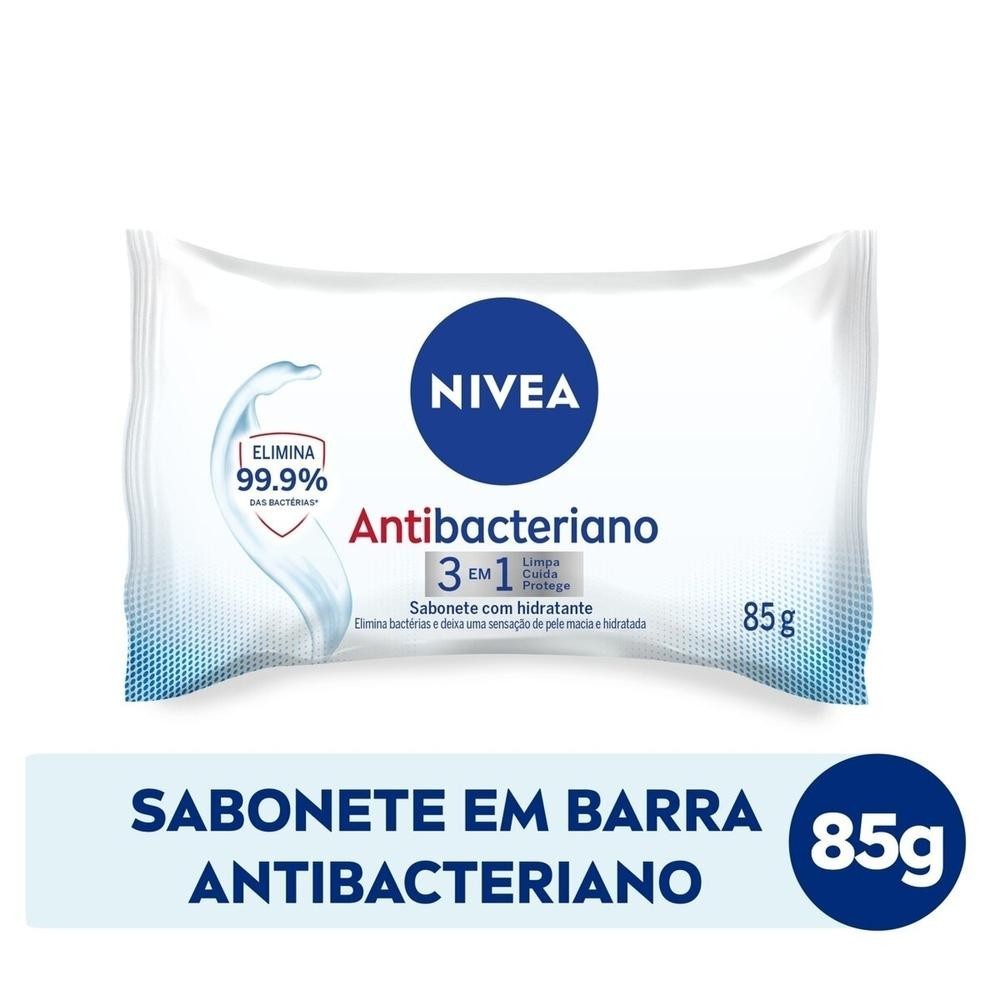 Sabonete em Barra Nivea Antibacteriano 3 em 1 com 85g