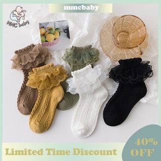 Meias De Renda Meninas Dança De Outono Cor Sólida Princesa em Oferta na Shopee