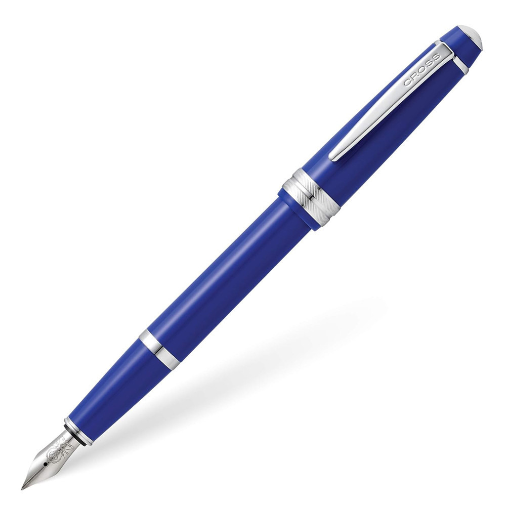 Caneta Cross Bailey Light Tinteiro Azul com detalhes cromado AT0746-4MS