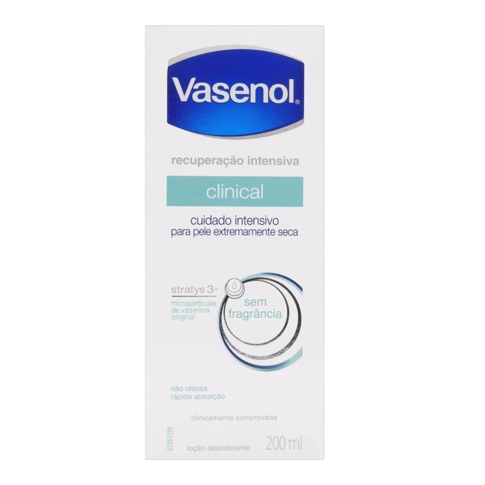 Locao Hidratante Vasenol Recuperacao Intensiva Clinical 200ml em Oferta na Shopee
